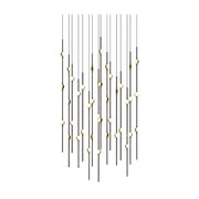 Sonneman 2015 Constellation 40-lt 22" LED Pendant - Espresso Black White Optical Acrylic