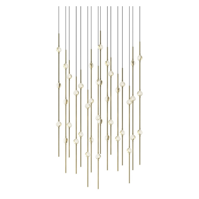 Sonneman 2015 Constellation 40-lt 22" LED Pendant - Satin Brass