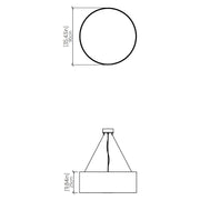 Accord 217LED Cylindrical 1-lt 35" LED Pendant