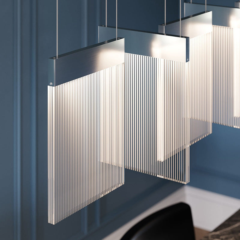 Sonneman 3096 V Panels 7-lt 56" LED Chandelier