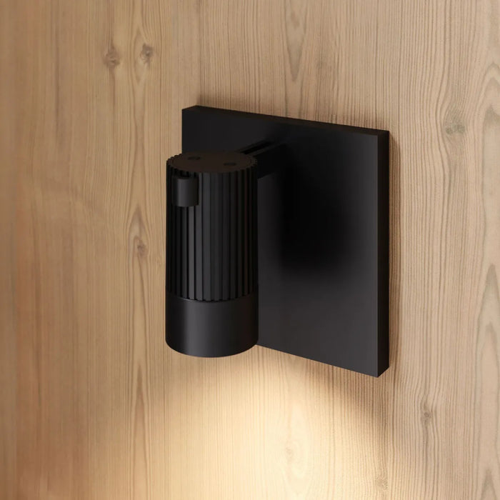 Sonneman SLS0215 Suspenders 3" Tall Mini Single LED Wall Sconce - Bar-Mounted Single Cylinder / Snoot Flood Lens