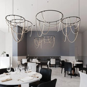 Sonneman SLS4243 Suspenders 2-Bar Offset Ring with Light Curve Luminaires