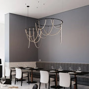 Sonneman SLS4243 Suspenders 2-Bar Offset Ring with Light Curve Luminaires