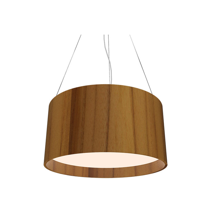 Accord 202LED Cylindrical 1-lt 20" LED Pendant - Teak