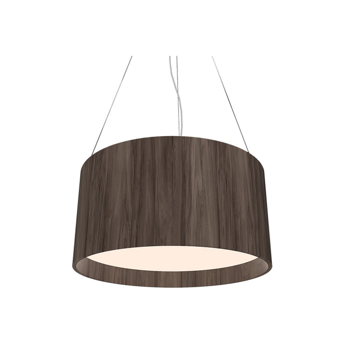 Accord 202LED Cylindrical 1-lt 20" LED Pendant - American Walnut