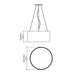 Accord 202LED Cylindrical 1-lt 20" LED Pendant