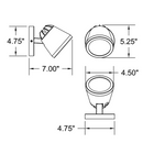 Access 20338 WeeGo Dual Mount 1-lt 5" Tall LED Outdoor Spotlight