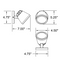 Access 20338 WeeGo Dual Mount 1-lt 5" Tall LED Outdoor Spotlight