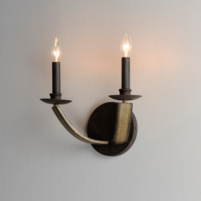 Maxim 20341 Basque 2-lt 13" Tall Wall Sconce