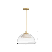 Minka Lavery 2036 Halwynd 1-lt 15" LED Convertible Pendant/Semi-Flush