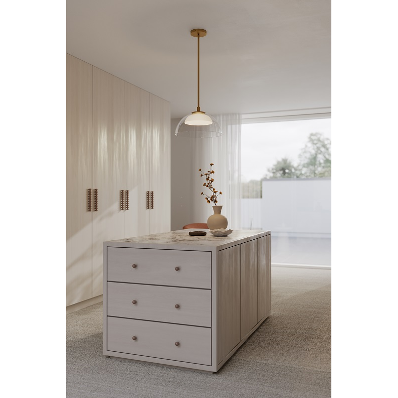 Minka Lavery 2036 Halwynd 1-lt 15" LED Convertible Pendant/Semi-Flush