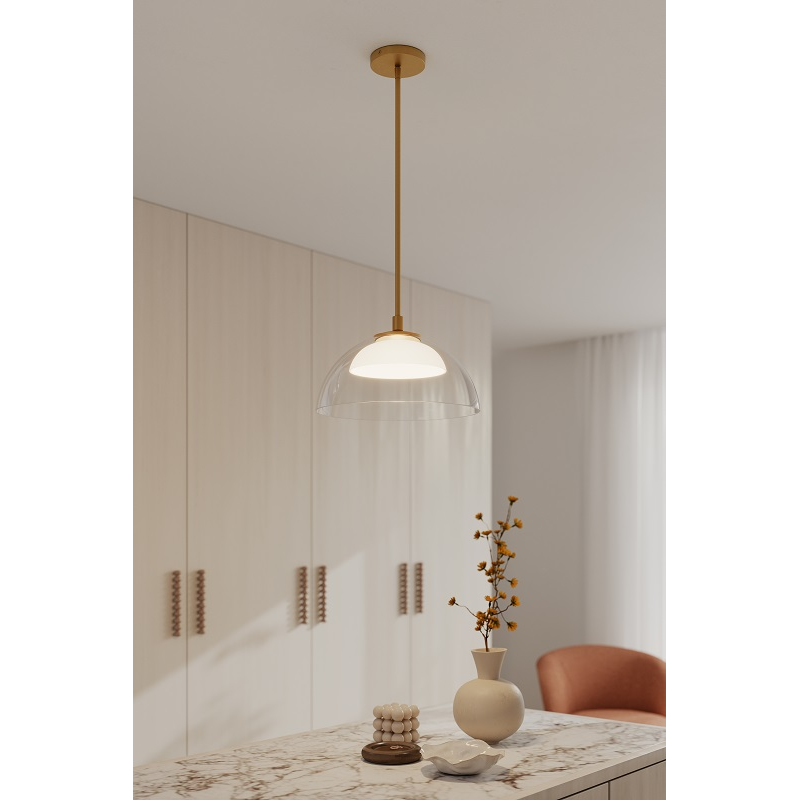 Minka Lavery 2036 Halwynd 1-lt 15" LED Convertible Pendant/Semi-Flush