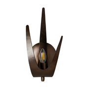 Hubbardton Forge 204072 Caribou 1-lt 14" Tall Wall Sconce - Bronze/Left