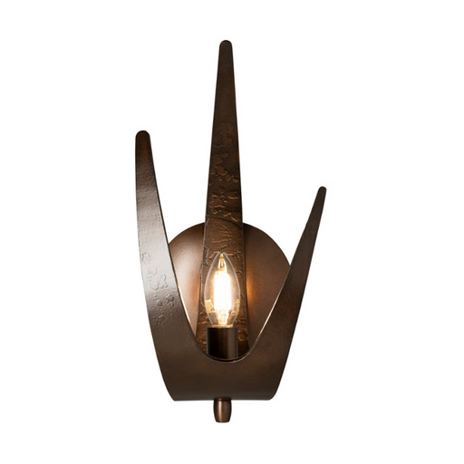 Hubbardton Forge 204072 Caribou 1-lt 14" Tall Wall Sconce - Bronze/Left