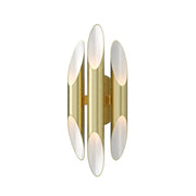 Sonneman 2043 Chimes 6-lt 18" Tall LED Wall Sconce - Satin Brass