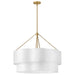 Hinkley 47735 Gwen 8-lt 32" LED Chandelier - Lacquered Brass