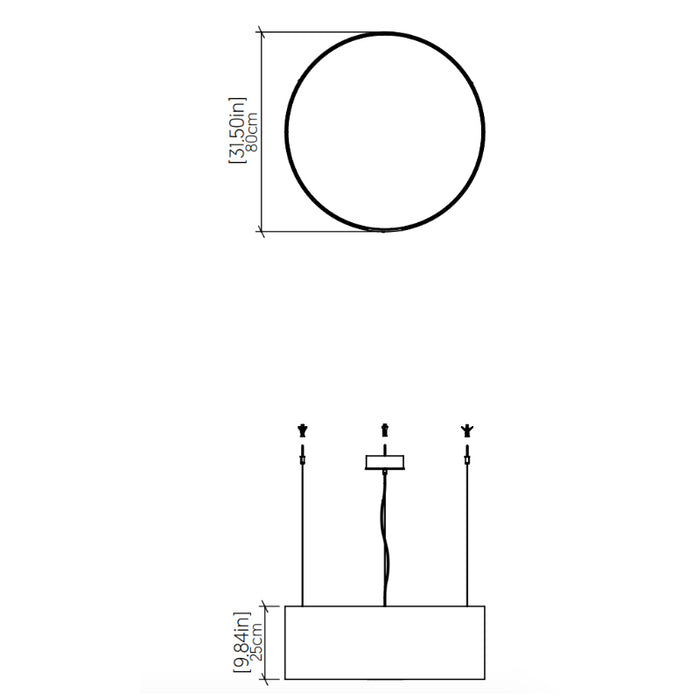 Accord 204LED Cylindrical 1-lt 32" LED Pendant