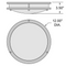 Access 20506 Solero III 1-lt 12" LED Flush Mount
