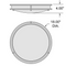 Access 20509 Solero III 1-lt 18" LED Flush Mount