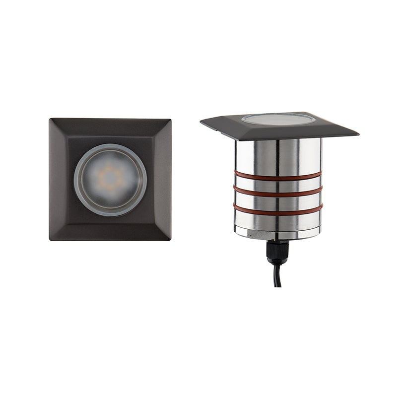 WAC 2051-CS 3" 4.5W Square LED Colorscaping Indicator Light - Bronze Stainless Steel