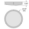 Access 20510 Solero III 1-lt 24" LED Flush Mount
