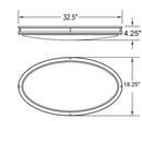 Access 20513 Solero III 1-lt 33" LED Flush Mount