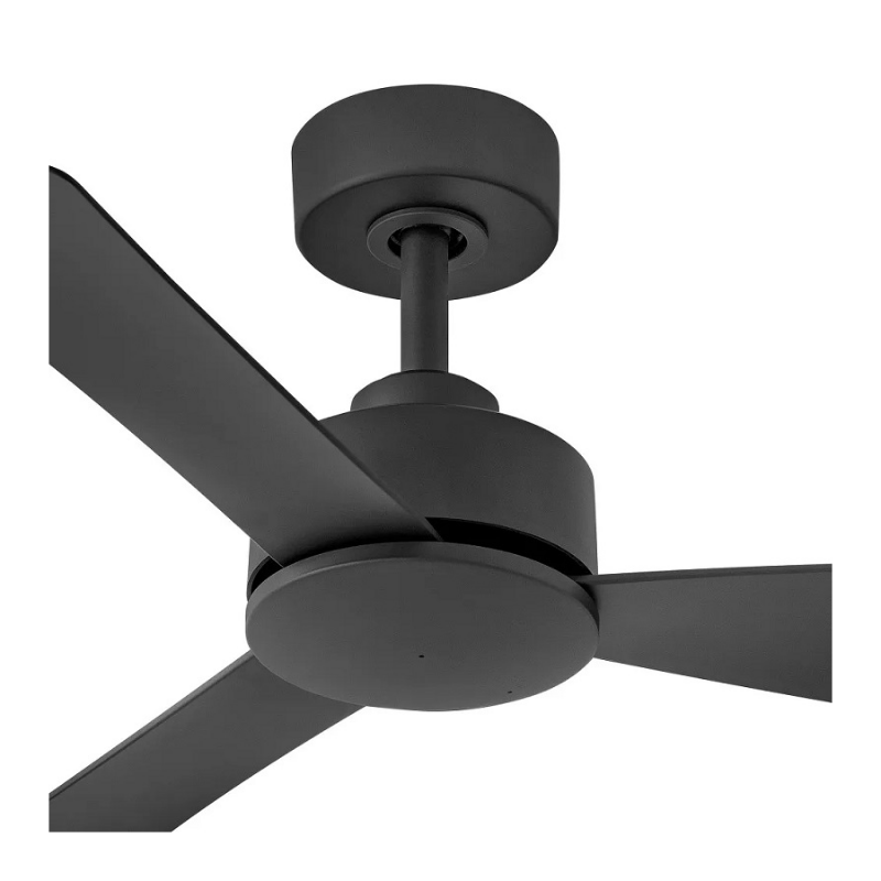 Hinkley 905744 Iver 44" Outdoor Smart Ceiling Fan with LED Light Kit - Matte Black