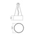 Accord 206LED Cylindrical 1-lt 24" LED Pendant
