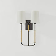 Hudson Valley 2072 Glenmont 2-lt 21" Tall Wall Sconce - Aged Brass with Distressed Bronze
