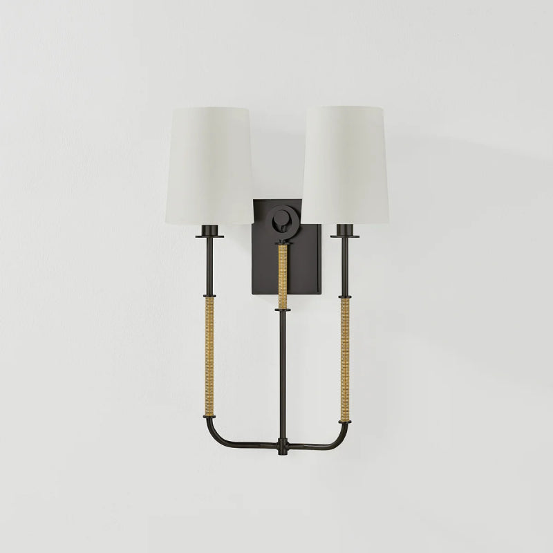 Hudson Valley 2072 Glenmont 2-lt 21" Tall Wall Sconce - Aged Brass with Distressed Bronze