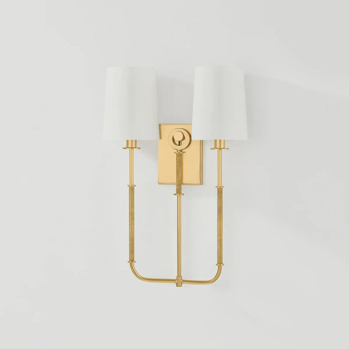 Hudson Valley 2072 Glenmont 2-lt 21" Tall Wall Sconce - Aged Brass
