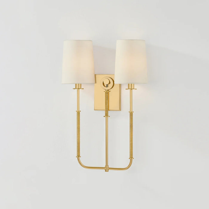 Hudson Valley 2072 Glenmont 2-lt 21" Tall Wall Sconce - Aged Brass