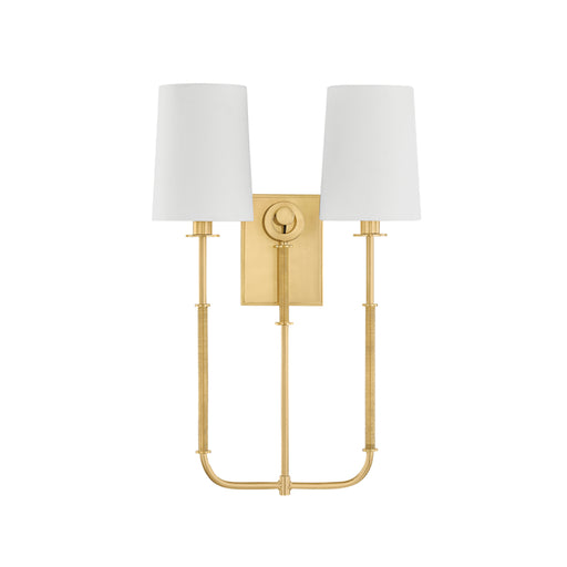 Hudson Valley 2072 Glenmont 2-lt 21" Tall Wall Sconce - Aged Brass