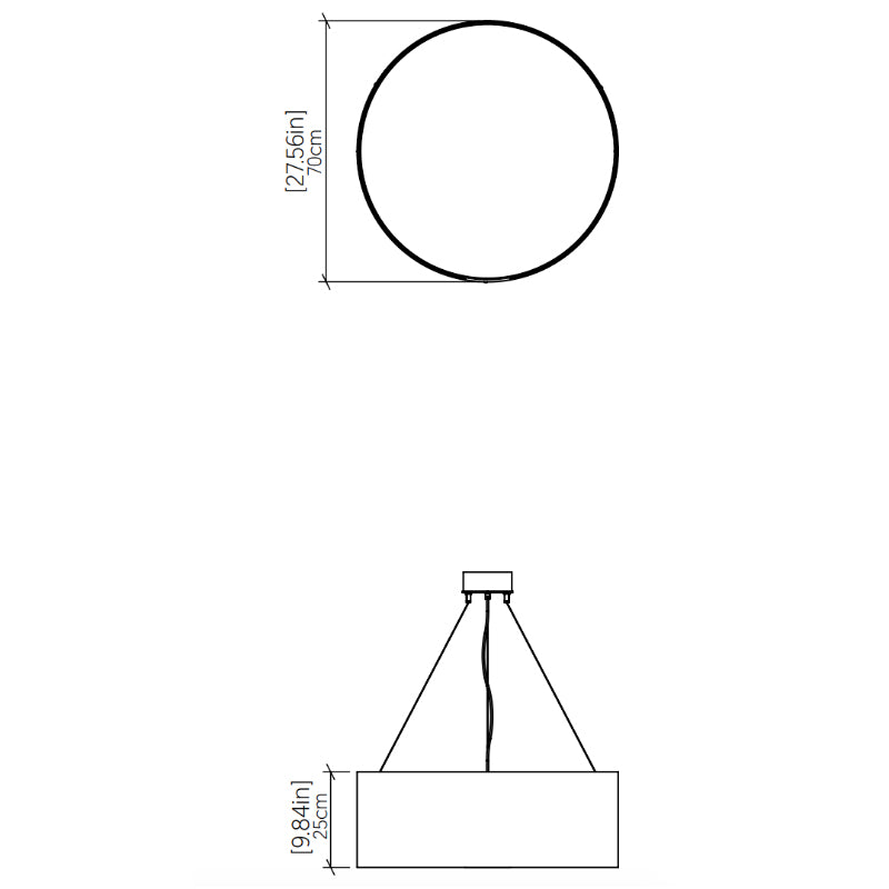 Accord 207LED Cylindrical 1-lt 28" LED Pendant