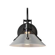 Hubbardton Forge 209323 Henry 1-lt 10" Tall Small Wall Sconce - Black/Sterling