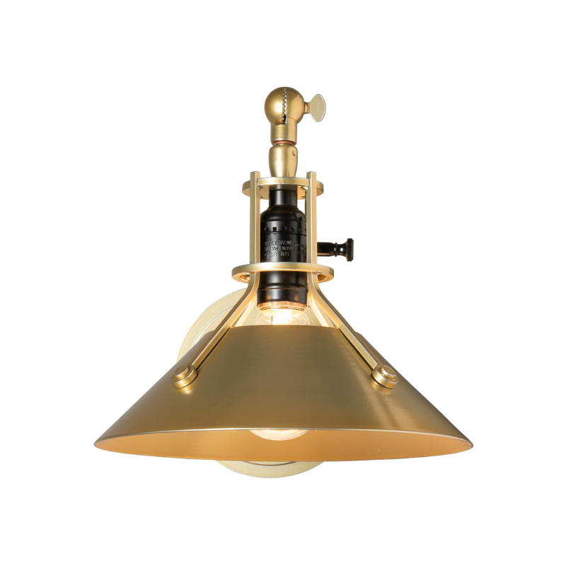 Hubbardton Forge 209325 Henry 1-lt 11" Tall Swing Arm Sconce - Modern Brass/Modern Brass
