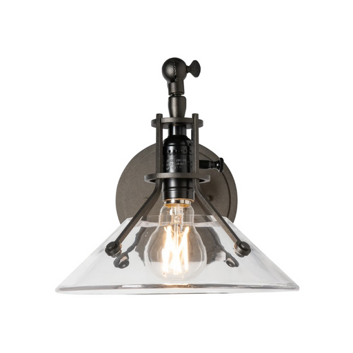 Hubbardton Forge 209326 Henry 1-lt 11" Tall Swing Arm Sconce - Oil Rubbed Bronze/Clear Glass