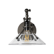 Hubbardton Forge 209326 Henry 1-lt 11" Tall Swing Arm Sconce - Oil Rubbed Bronze/Clear Glass