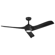 Hinkley 907256 Tiburon 56" Smart Ceiling Fan with LED Light Kit - Matte Black