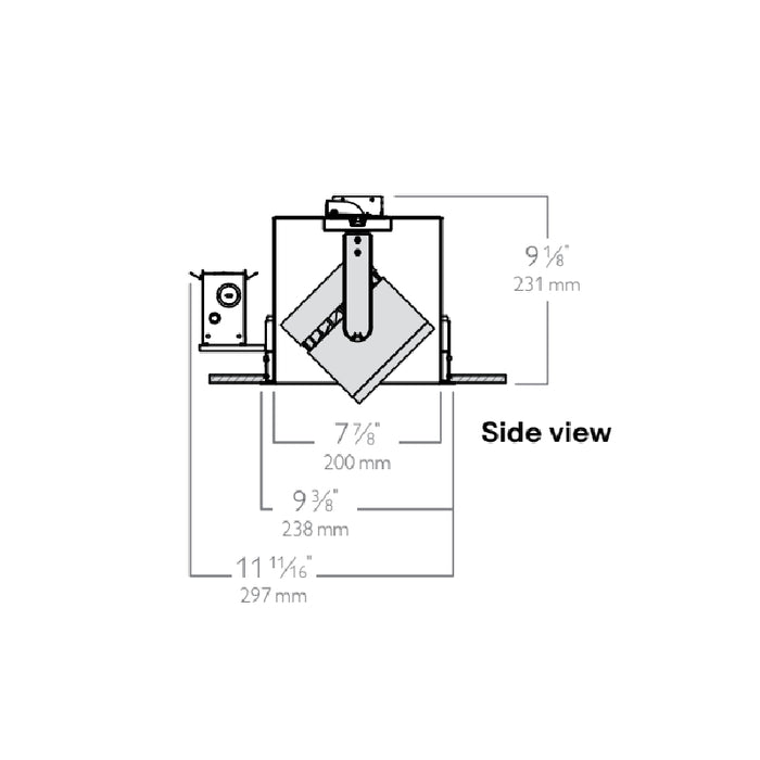 Lightolier LLAVRM20 Alcyon Vertical Recessed Multiple Frame, 2000 lm