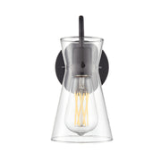 Millennium 21001 Camellia 1-lt 10" Tall Bath Vanity Light - Matte Black