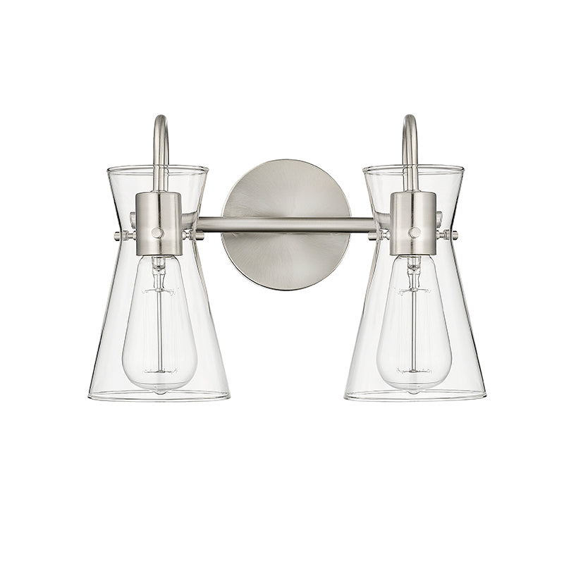 Millennium 21002 Camellia 2-lt 14" Bath Vanity Light - Brushed Nickel