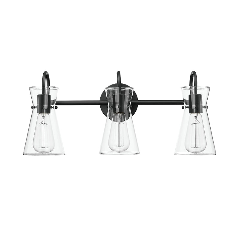 Millennium 21003 Camellia 3-lt 22" Vanity Light - Matte Black
