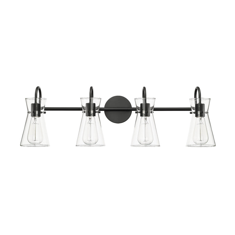 Millennium 21004 Camellia 4-lt 31" Vanity Light - Matte Black