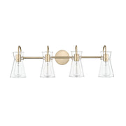 Millennium 21004 Camellia 4-lt 31" Vanity Light - Modern Gold