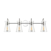 Millennium 21004 Camellia 4-lt 31" Vanity Light - Polished Nickel