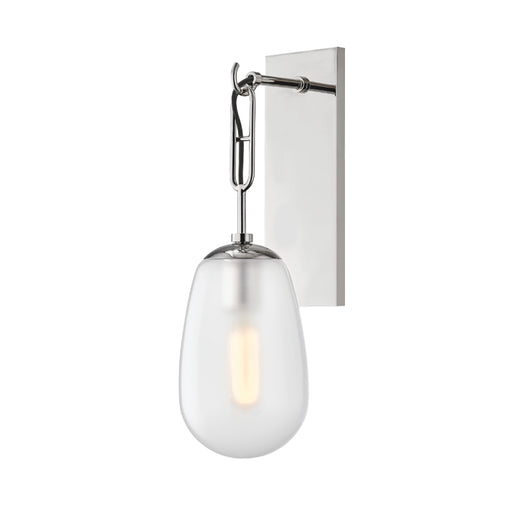 Hudson Valley 2101 Bruckner 1-lt 19" Tall Wall Sconce-Polished Nickel