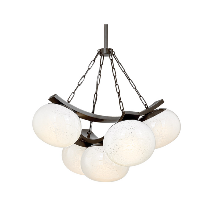 Hudson Valley 2105 Duxbury 5-lt 32" Chandelier - Distressed Bronze