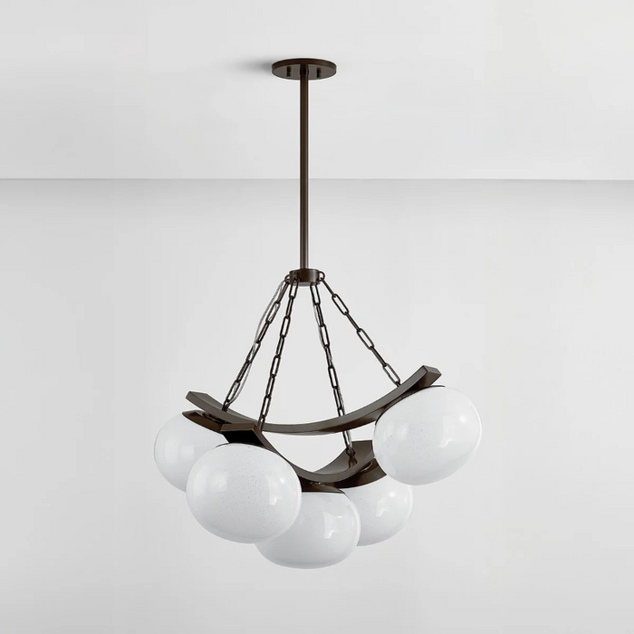 Hudson Valley 2105 Duxbury 5-lt 32" Chandelier - Distressed Bronze