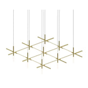 Sonneman 2105 Labyrinth 74" LED Chandelier - Brass